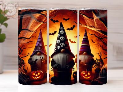Halloween Gnome 20oz Tumbler Png, Straight & Tapered Tumbler Png, Autumn Gnome Tumbler Png, Digital Download PNG Sublimation Lara' s Designs 