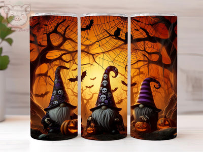 Halloween Gnome 20oz Tumbler Png, Straight & Tapered Tumbler Png, Autumn Gnome Tumbler Png, Digital Download PNG Sublimation Lara' s Designs 