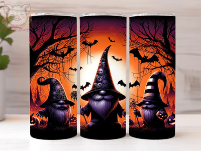 Halloween Gnome 20oz Tumbler Png, Straight & Tapered Tumbler Png, Autumn Gnome Tumbler Png, Digital Download PNG Sublimation Lara' s Designs 