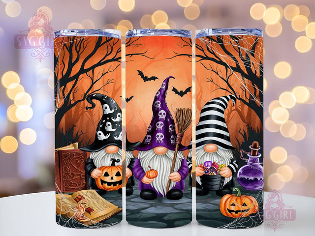 Halloween Gnome 20oz Tumbler Wrap Sublimation Design, Straight Tapered Tumbler Wrap, Autumn Gnome Tumbler Png, Instant Digital Download Sublimation SvggirlplusArt 