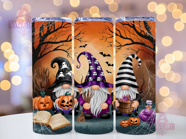 Halloween Gnome 20oz Tumbler Wrap Sublimation Design, Straight Tapered Tumbler Wrap, Autumn Gnome Tumbler Png, Instant Digital Download Sublimation SvggirlplusArt 