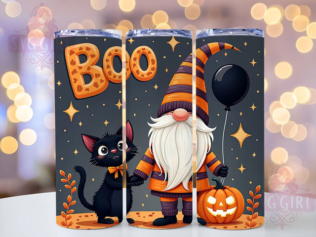 Halloween Gnome 20oz Tumbler Wrap Sublimation Design, Straight Tapered Tumbler Wrap, Gnome Tumbler Png, Instant Digital Download Sublimation SvggirlplusArt 