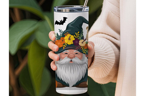 Halloween Gnome 20oz Tumbler Wrap Sublimation DesignSVG 