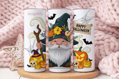 Halloween Gnome 20oz Tumbler Wrap Sublimation DesignSVG 