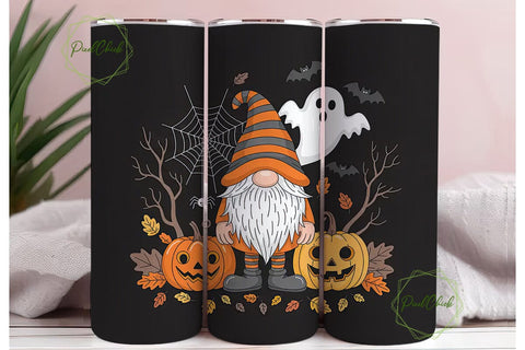Halloween Gnome 20oz Tumbler Wrap Sublimation PixelChick 