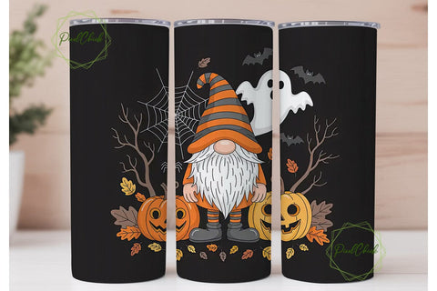Halloween Gnome 20oz Tumbler Wrap Sublimation PixelChick 