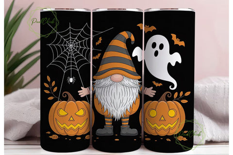 Halloween Gnome 20oz Tumbler Wrap Sublimation PixelChick 