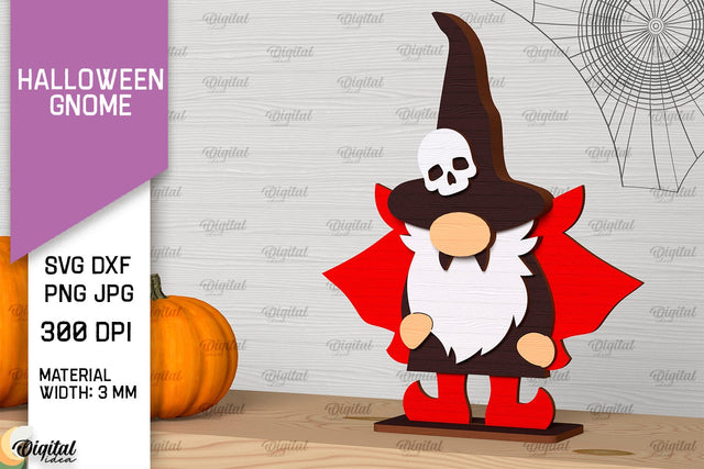 Halloween Gnome Laser Cut. Halloween Decoration Gnome SVG SVG Evgenyia Guschina 