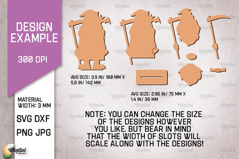 Halloween Gnome Laser Cut. Halloween Decoration Gnome SVG SVG Evgenyia Guschina 