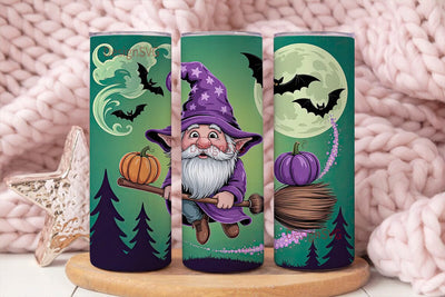 Halloween Gnome Wizard 20oz Tumbler Wrap Sublimation DesignSVG 