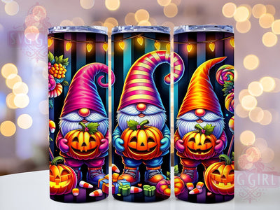 Halloween Gnomes 20oz Tumbler Wrap Sublimation Design, Straight Tapered Tumbler Wrap, Spooky Gnomes Tumbler Png, Instant Digital Download Sublimation SvggirlplusArt 
