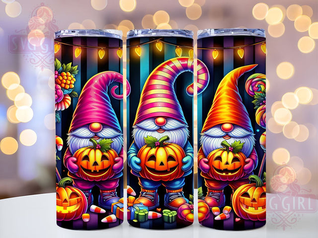 Halloween Gnomes 20oz Tumbler Wrap Sublimation Design, Straight Tapered Tumbler Wrap, Spooky Gnomes Tumbler Png, Instant Digital Download Sublimation SvggirlplusArt 