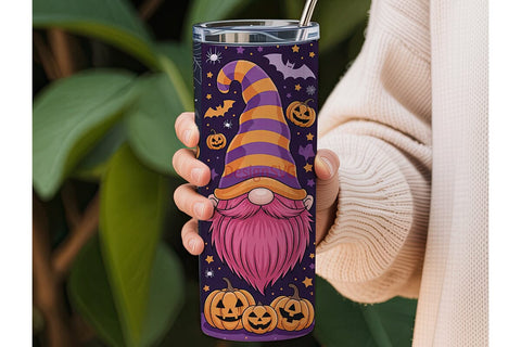 Halloween Gnomes 20oz Tumbler Wrap Sublimation DesignSVG 