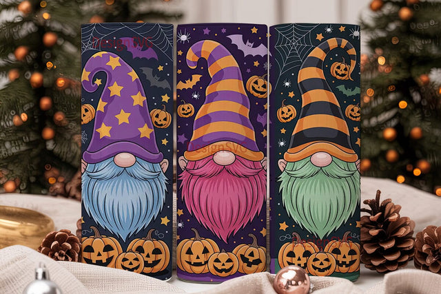 Halloween Gnomes 20oz Tumbler Wrap Sublimation DesignSVG 