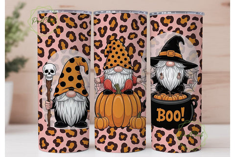 Halloween Gnomes 20oz Tumbler Wrap Sublimation PixelChick 