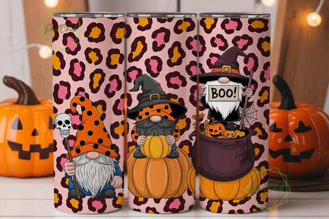 Halloween Gnomes 20oz Tumbler Wrap Sublimation PixelChick 