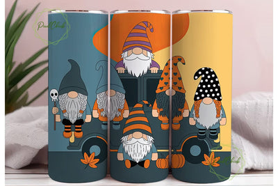Halloween Gnomes 20oz Tumbler Wrap Sublimation PixelChick 