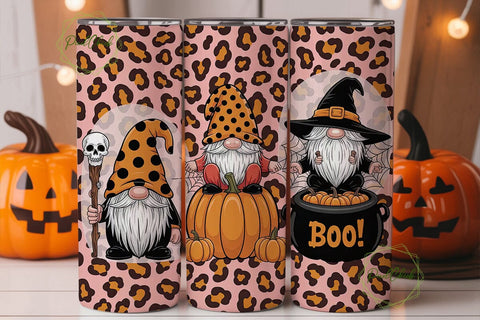 Halloween Gnomes 20oz Tumbler Wrap Sublimation PixelChick 