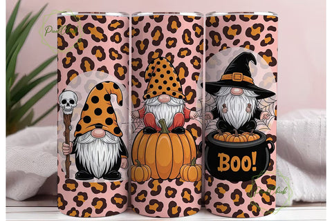Halloween Gnomes 20oz Tumbler Wrap Sublimation PixelChick 
