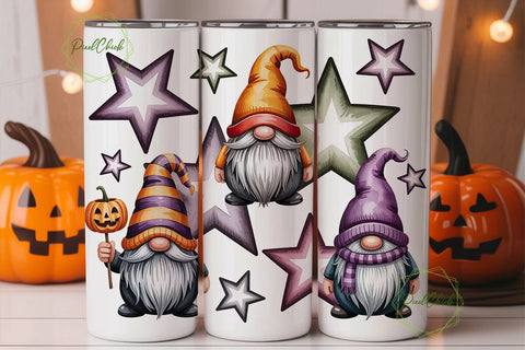 Halloween Gnomes 20oz Tumbler Wrap Sublimation PixelChick 
