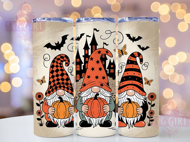Halloween Gnomes Tumbler Wrap, Halloween Tumbler, 20oz Skinny Tumbler, Spooky Season Png, Sublimation Design, Tumbler Wrap Download, Halloween Gnome Png Sublimation SvggirlplusArt 