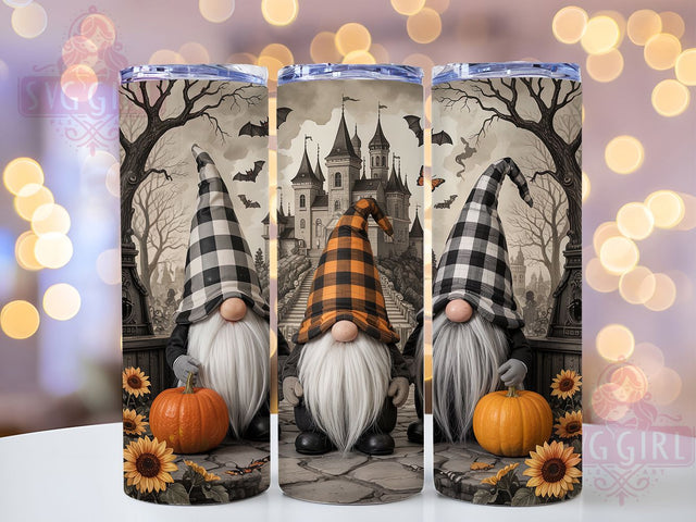 Halloween Gnomes Tumbler Wrap, Halloween Tumbler, 20oz Skinny Tumbler, Spooky Season Png, Sublimation Design, Tumbler Wrap Download, Halloween Gnome Png Sublimation SvggirlplusArt 