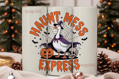 Halloween Goose 20oz Tumbler Design Sublimation DesignSVG 