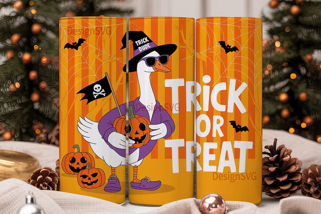 Halloween Goose 20oz Tumbler Wrap Sublimation DesignSVG 