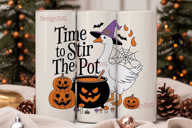 Halloween Goose 20oz Tumbler Wrap Sublimation DesignSVG 