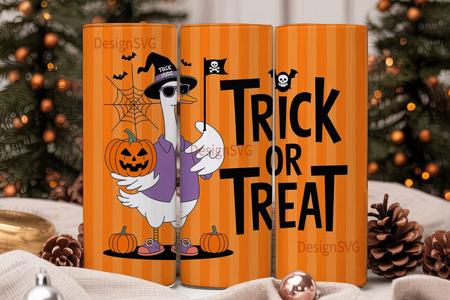 Halloween Goose 20oz Tumbler Wrap Sublimation DesignSVG 