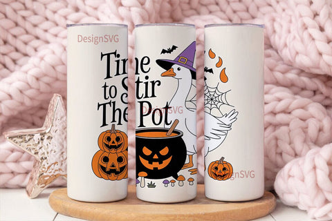 Halloween Goose 20oz Tumbler Wrap Sublimation DesignSVG 