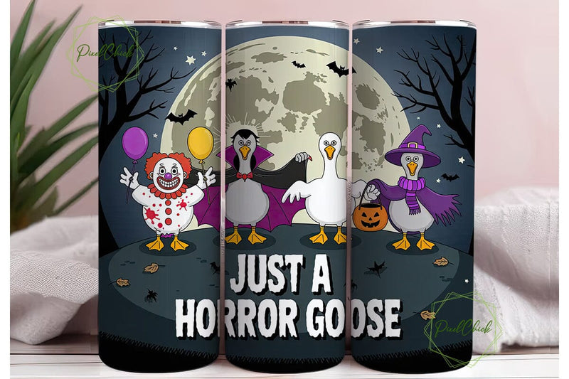 Halloween Goose 20oz Tumbler Wrap Sublimation PixelChick 
