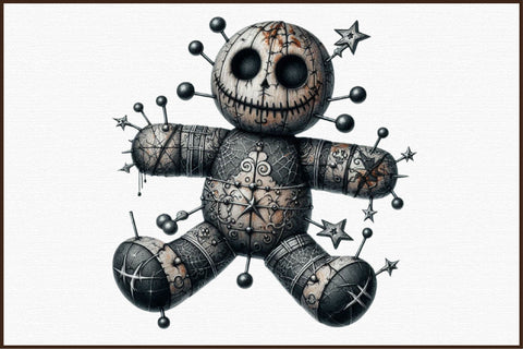 Halloween Gothic Voodoo Doll Sublimation designartist 