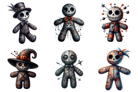 Halloween Gothic Voodoo Doll Sublimation designartist 