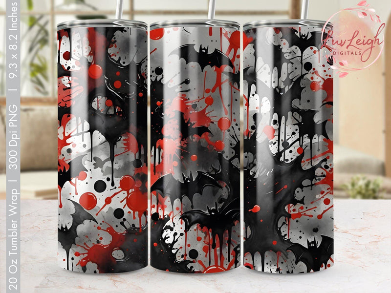 Halloween Grafitti Tumbler wrap Sublimation Luvleigh Digitals 