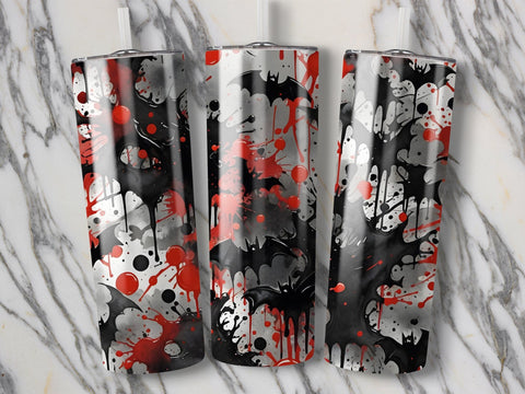 Halloween Grafitti Tumbler wrap Sublimation Luvleigh Digitals 