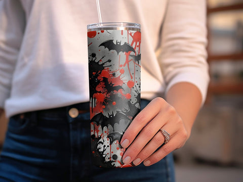 Halloween Grafitti Tumbler wrap Sublimation Luvleigh Digitals 