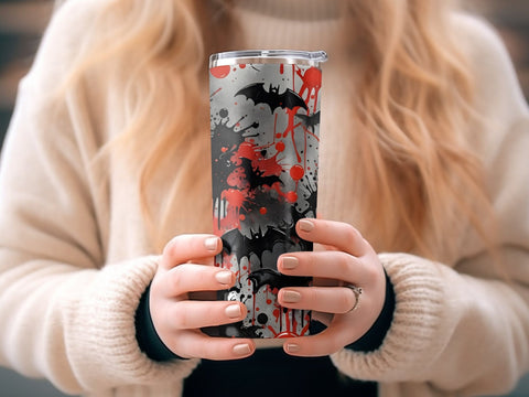 Halloween Grafitti Tumbler wrap Sublimation Luvleigh Digitals 
