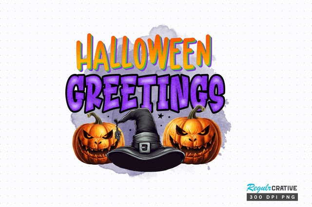 Halloween greetings Sublimation Design Sublimation Regulrcrative 