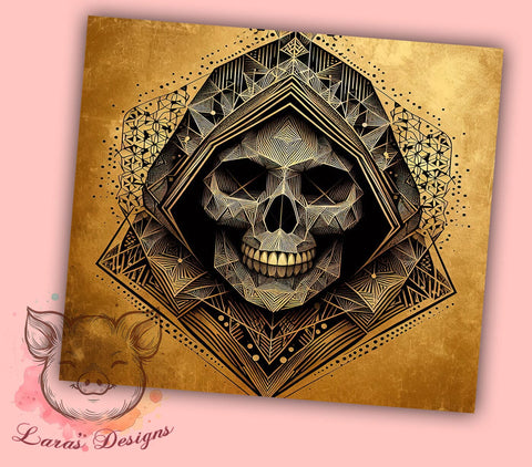 Halloween Grim Reaper 20oz Tumbler Png, Straight & Tapered Tumbler Png, Grim Reaper Tumbler Png, Digital Download PNG Sublimation Lara' s Designs 