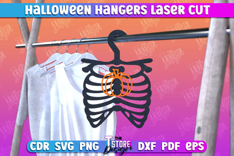 Halloween Hangers Laser Cut Bundle | Skeleton | Bones | Halloween Design | CNC Files SVG The T Store Design 