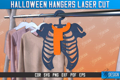 Halloween Hangers | Skeleton | Bones | Halloween Design | CNC File SVG Fly Design 