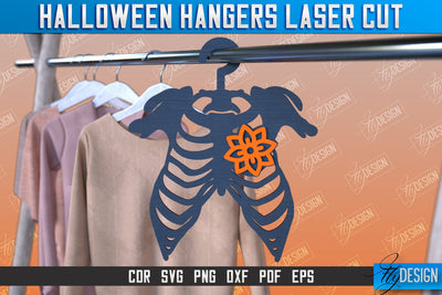 Halloween Hangers | Skeleton | Bones | Halloween Design | CNC File SVG Fly Design 