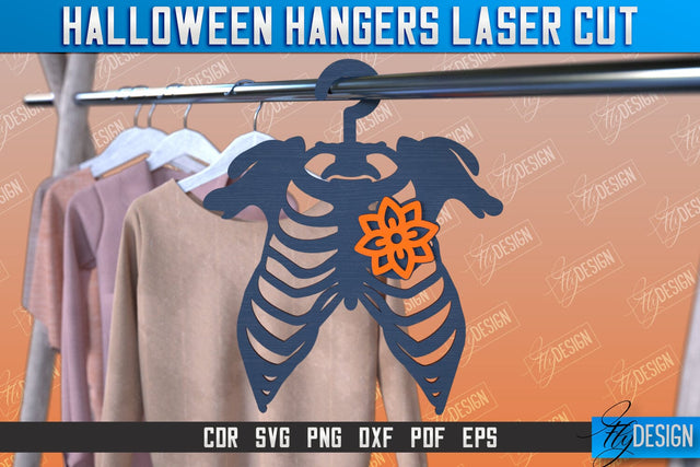 Halloween Hangers | Skeleton | Bones | Halloween Design | CNC File SVG Fly Design 