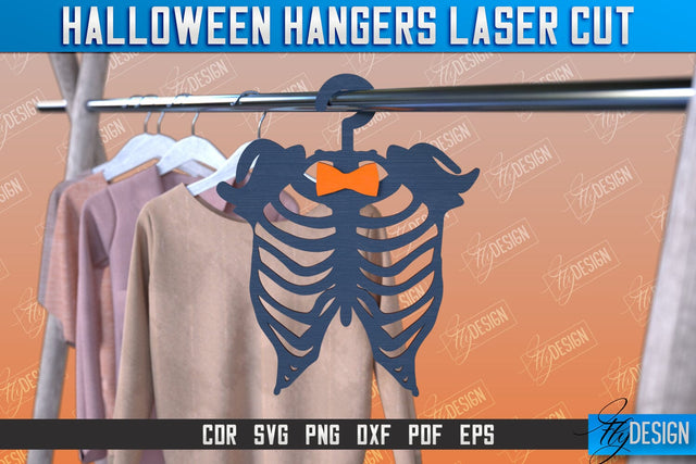 Halloween Hangers | Skeleton | Bones | Halloween Design | CNC File SVG Fly Design 