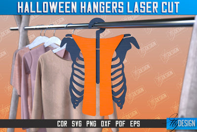 Halloween Hangers | Skeleton | Bones | Halloween Design | CNC File SVG Fly Design 