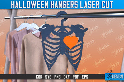 Halloween Hangers | Skeleton | Bones | Halloween Design | CNC File SVG Fly Design 