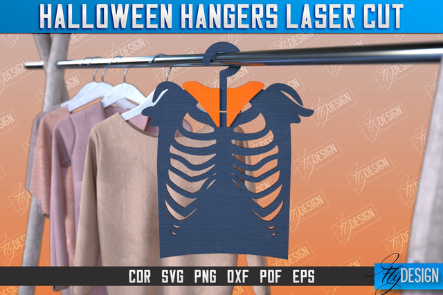 Halloween Hangers | Skeleton | Bones | Halloween Design | CNC File SVG Fly Design 