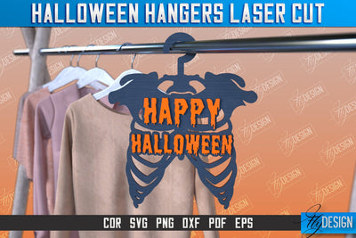 Halloween Hangers | Skeleton | Bones | Halloween Design | CNC File SVG Fly Design 