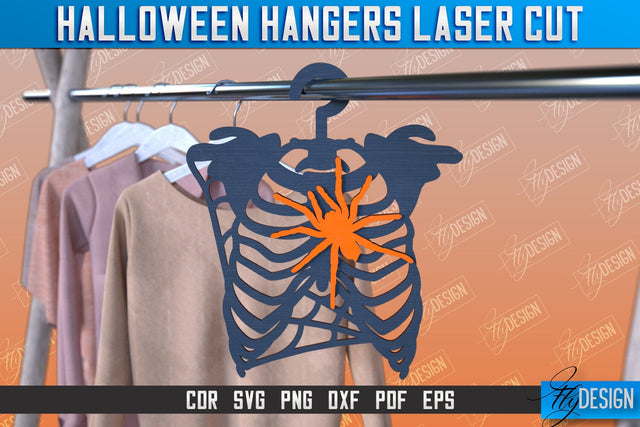 Halloween Hangers | Skeleton | Bones | Halloween Design | CNC File SVG Fly Design 